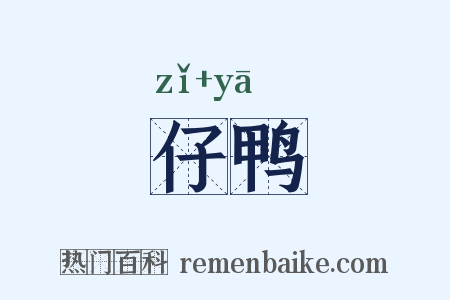 仔鸭是什么意思的图片